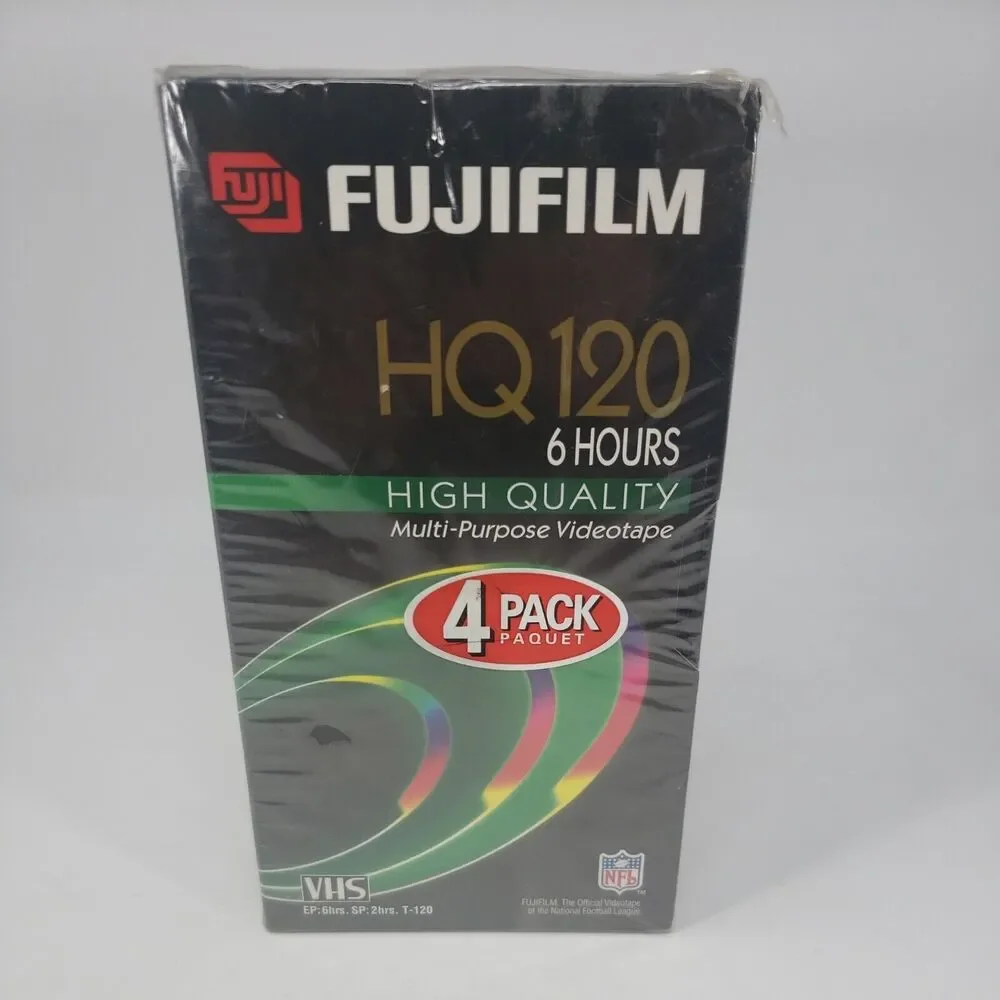 Fujifilm HQ120 T-120 VHS NEW Blank Video Tapes 6 Hours each High Quality Fuji